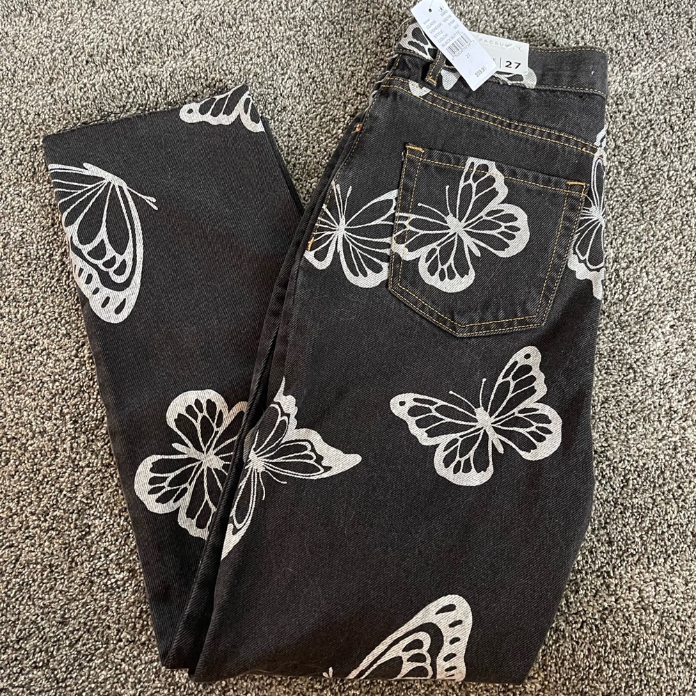 pacsun butterfly jeans